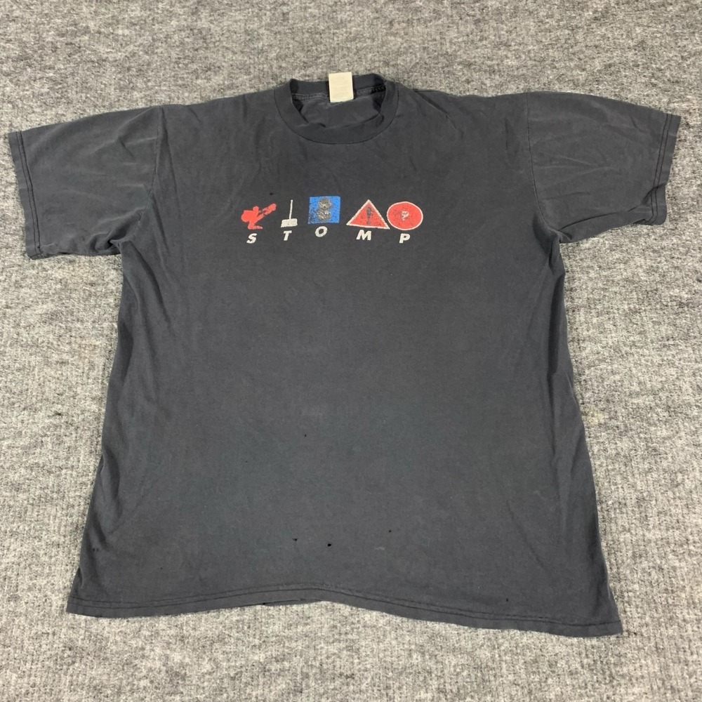 VTG Cotton Park T Shirt Mens XL Black Stomp Percussive Musical Broadway‎ Group